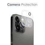 NORTHJO For iPhone 12 Pro 6.1 inch Tempered Glass Screen Protector Back Camera Lens Cover Soft TPU Phone Case