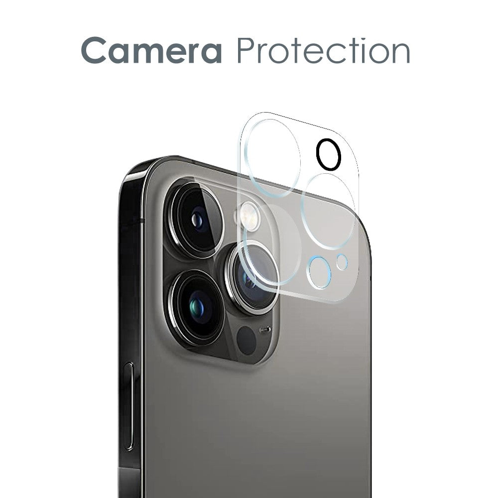 NORTHJO For iPhone 12 Pro 6.1 inch Tempered Glass Screen Protector Back Camera Lens Cover Soft TPU Phone Case