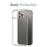 NORTHJO For iPhone 12 Pro 6.1 inch Tempered Glass Screen Protector Back Camera Lens Cover Soft TPU Phone Case
