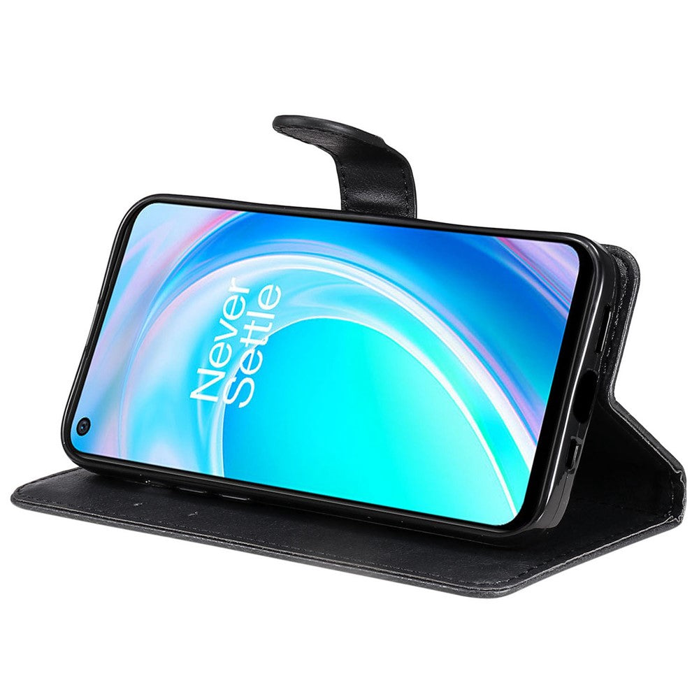 For OnePlus Nord CE 2 Lite 5G Case Solid Color Leather Mobile Cover Wallet Stand with Strap