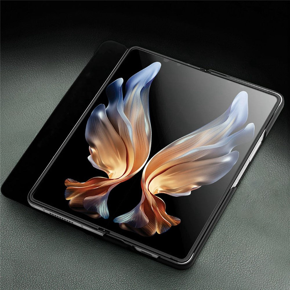 QIALINO För Samsung Galaxy Z Fold3 5G Nappatextur Äkta Läder Anti-fall mobilskal Folio Flip Skyddande Fodral med Pennhållare