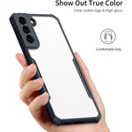 XUNDD for Samsung Galaxy S22+ 5G Lens Protection Corner Anti-fall Phone Case Acrylic Back + TPU Bumper Frame Protective Phone Shell