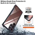 XUNDD för Samsung Galaxy S21 Ultra 5G Airbag Anti-fall Mobilskal Akrylbaksida + TPU Stötfångarram Exakta utskärningar Mobilskal