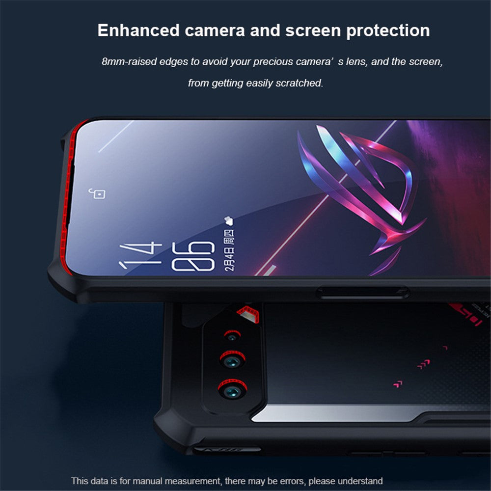 XUNDD til Asus ROG Phone 5/5s Anti-fald Telefoncover Forstærket Fire Hjørner Bagcover Akryl + TPU Beskyttelsesskal