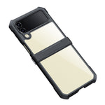 XUNDD til Samsung Galaxy Z Flip3 5G telefoncover i akryl + TPU med forstærkede hjørner, stødsikkert cover med beskyttelsesbarre