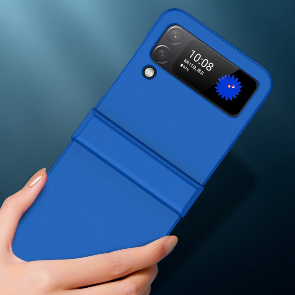 Hårdt PC Skin-touch Cover til Samsung Galaxy Z Flip4 5G, Hængselbeskyttelse, Stor Udskæring, Ridsefrit Telefoncover