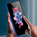Hårdt PC Skin-touch Cover til Samsung Galaxy Z Flip4 5G, Hængselbeskyttelse, Stor Udskæring, Ridsefrit Telefoncover