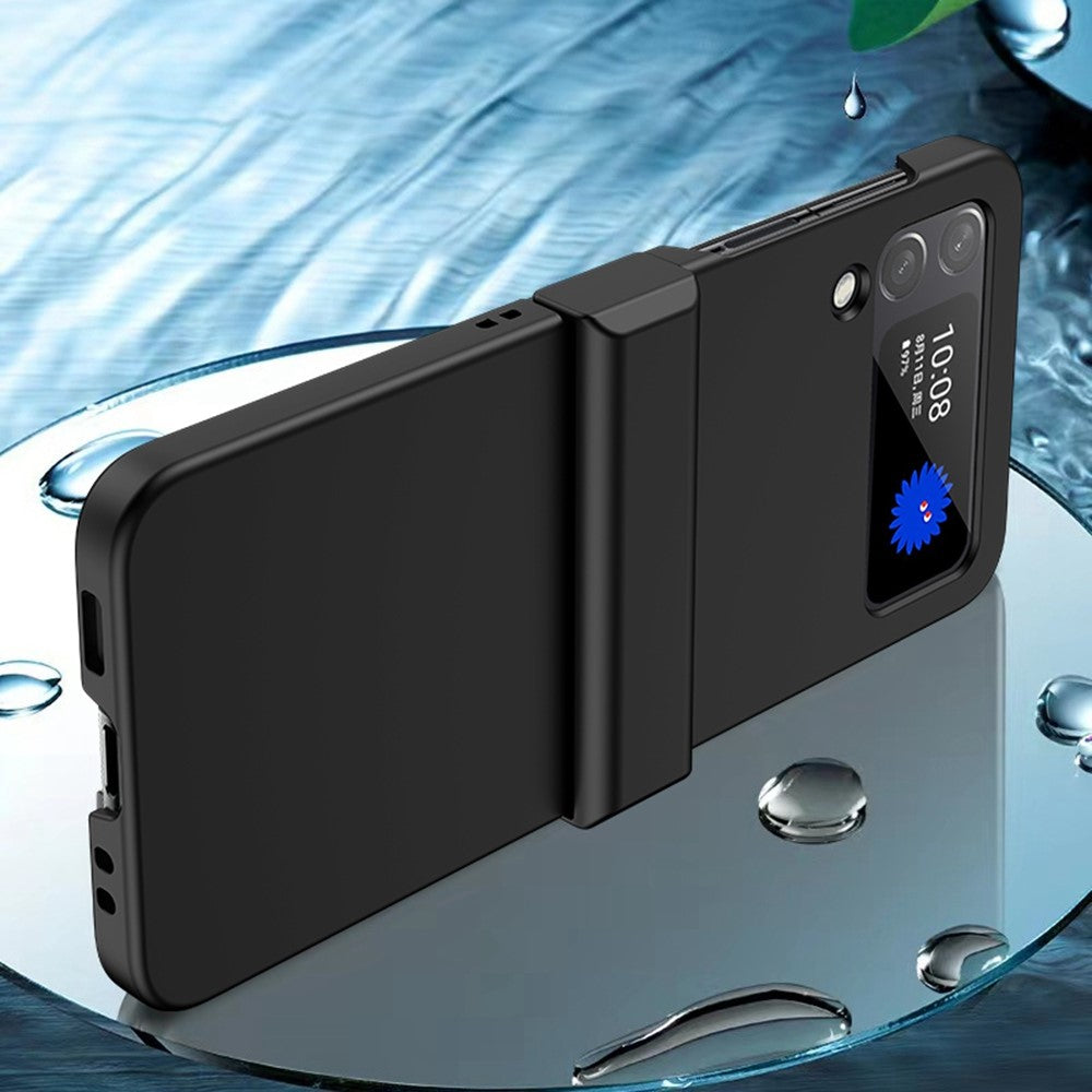 Hårdt PC Skin-touch Cover til Samsung Galaxy Z Flip4 5G, Hængselbeskyttelse, Stor Udskæring, Ridsefrit Telefoncover