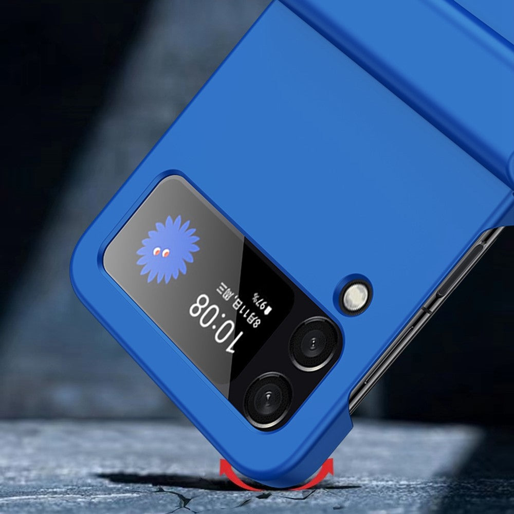 Hårdt PC Skin-touch Cover til Samsung Galaxy Z Flip4 5G, Hængselbeskyttelse, Stor Udskæring, Ridsefrit Telefoncover