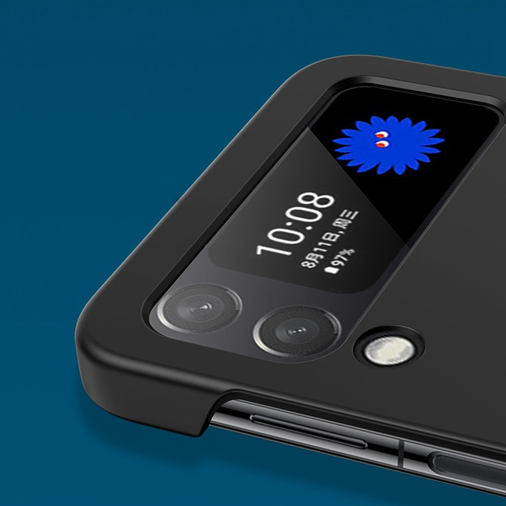 Hårdt PC Skin-touch Cover til Samsung Galaxy Z Flip4 5G, Hængselbeskyttelse, Stor Udskæring, Ridsefrit Telefoncover
