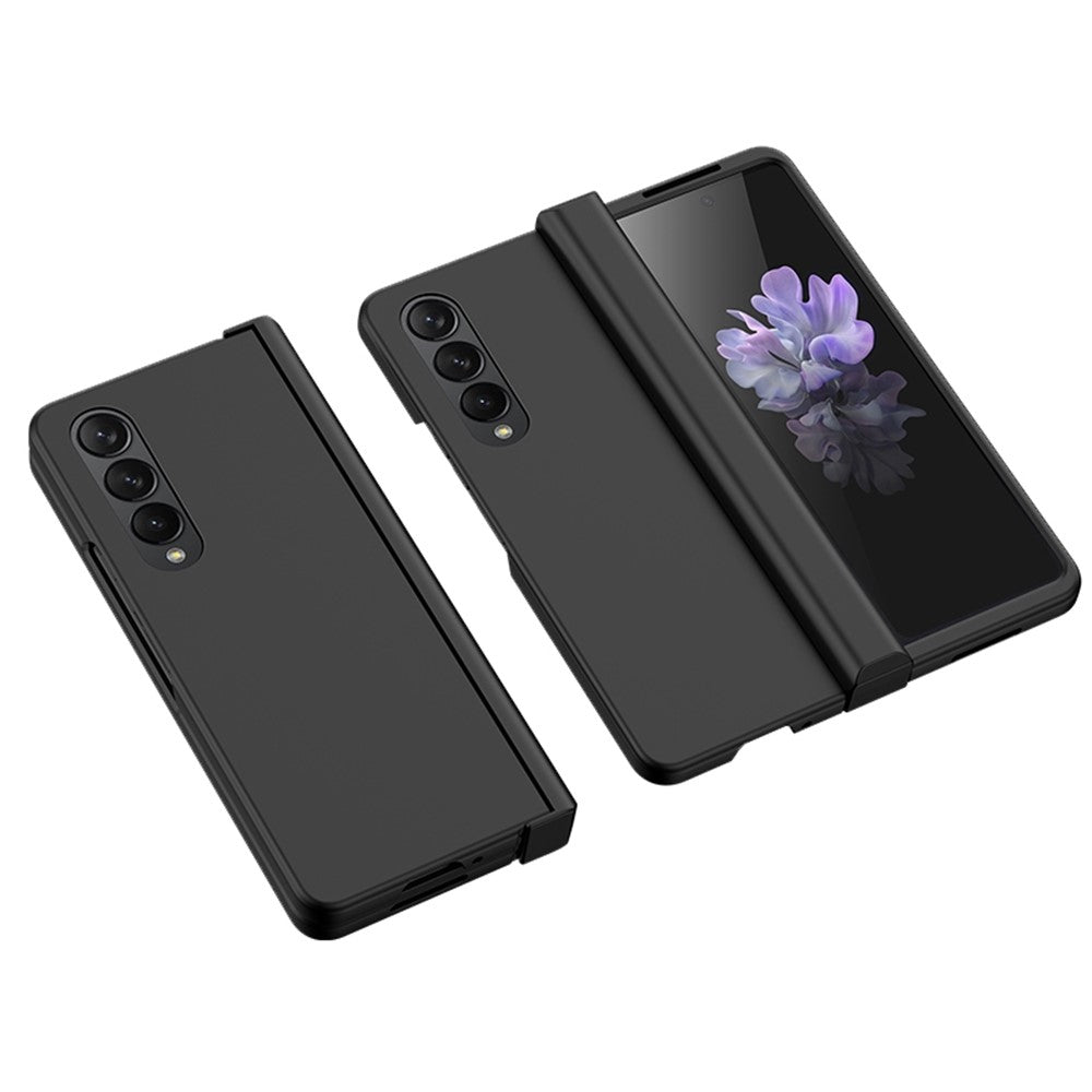 Drop-proof Phone Skin-touch Case for Samsung Galaxy Z Fold4 5G, Folding Hinge Protection Large Cutout Hard PC Back Cover