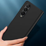 Drop-proof Phone Skin-touch Case for Samsung Galaxy Z Fold4 5G, Folding Hinge Protection Large Cutout Hard PC Back Cover