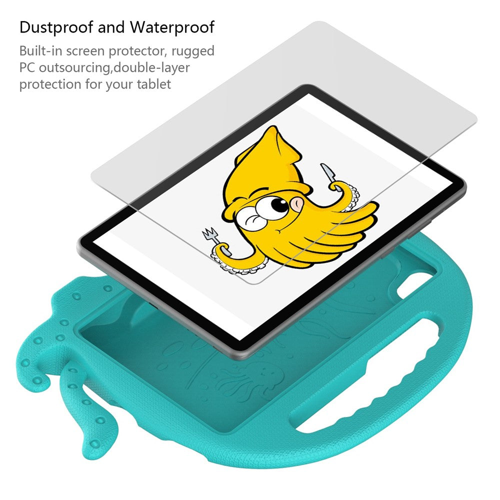 EVA Tablet Case for Lenovo Tab M8 / Tab M8 (4th Gen) 2024 TB-301XU / M8 (4th Gen) 2023 TB-300FU Octopus Case with Shoulder Strap