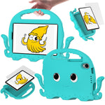 EVA Tablet Case for Lenovo Tab M8 / Tab M8 (4th Gen) 2024 TB-301XU / M8 (4th Gen) 2023 TB-300FU Octopus Case with Shoulder Strap