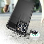 For iPhone 14 Pro 6.1 inch Anti-scratch Phone Case with Sliding Card Holder Smooth Surface PC + TPU Hybrid Phone Shell