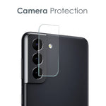 NORTHJO For Samsung Galaxy S21+ 5G Anti-explosion Tempered Glass Screen Protector Back Camera Lens Cover Soft TPU Phone Case