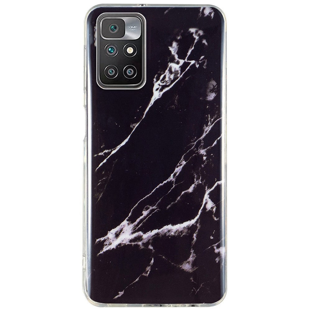 For Xiaomi Redmi 10/10 2022/10 Prime/Note 11 4G (MediaTek) IMD Marble Pattern Soft TPU Phone Cover  Shockproof Anti-scratch Case