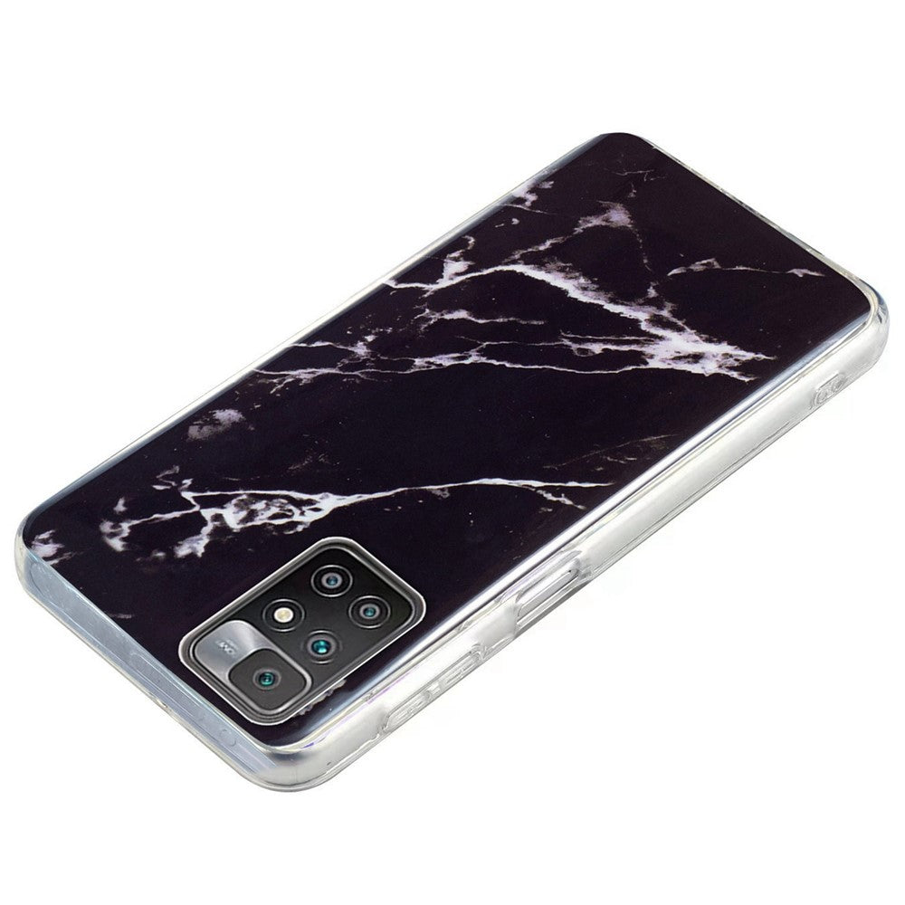 For Xiaomi Redmi 10/10 2022/10 Prime/Note 11 4G (MediaTek) IMD Marble Pattern Soft TPU Phone Cover  Shockproof Anti-scratch Case
