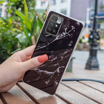 For Xiaomi Redmi 10/10 2022/10 Prime/Note 11 4G (MediaTek) IMD Marble Pattern Soft TPU Phone Cover  Shockproof Anti-scratch Case