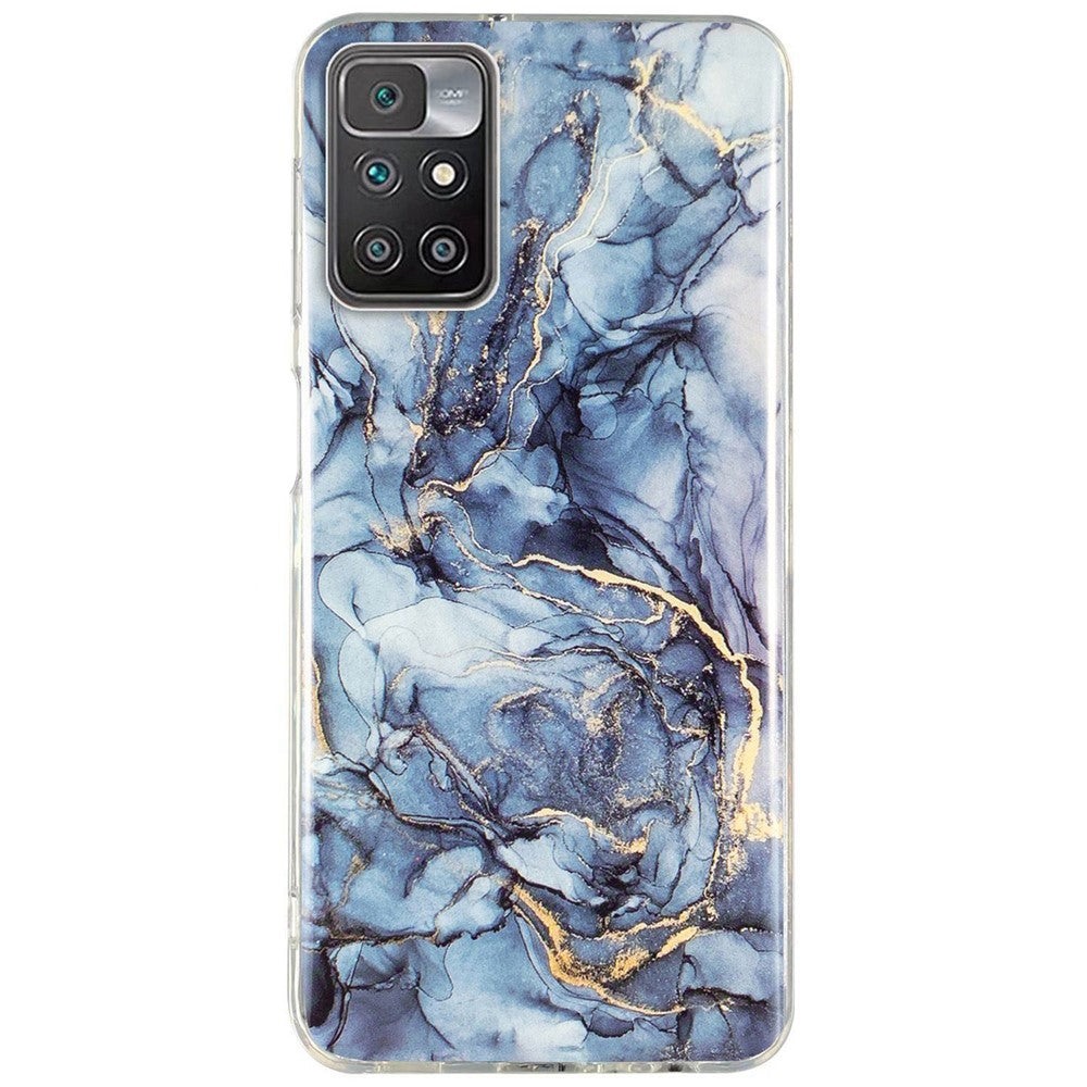For Xiaomi Redmi 10/10 2022/10 Prime/Note 11 4G (MediaTek) IMD Marble Pattern Soft TPU Phone Cover  Shockproof Anti-scratch Case