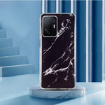 For Xiaomi 11T Pro 5G/11T 5G Smart Phone Soft TPU Protective Cover IMD Marble Pattern Drop-proof Case