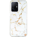 For Xiaomi 11T Pro 5G/11T 5G Smart Phone Soft TPU Protective Cover IMD Marble Pattern Drop-proof Case