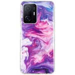 For Xiaomi 11T Pro 5G/11T 5G Smart Phone Soft TPU Protective Cover IMD Marble Pattern Drop-proof Case