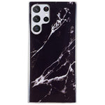 For Samsung Galaxy S22 Ultra 5G Phone Drop-proof Soft TPU Cover IMD Marble Pattern Anti-scratch Case