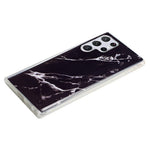 For Samsung Galaxy S22 Ultra 5G Phone Drop-proof Soft TPU Cover IMD Marble Pattern Anti-scratch Case