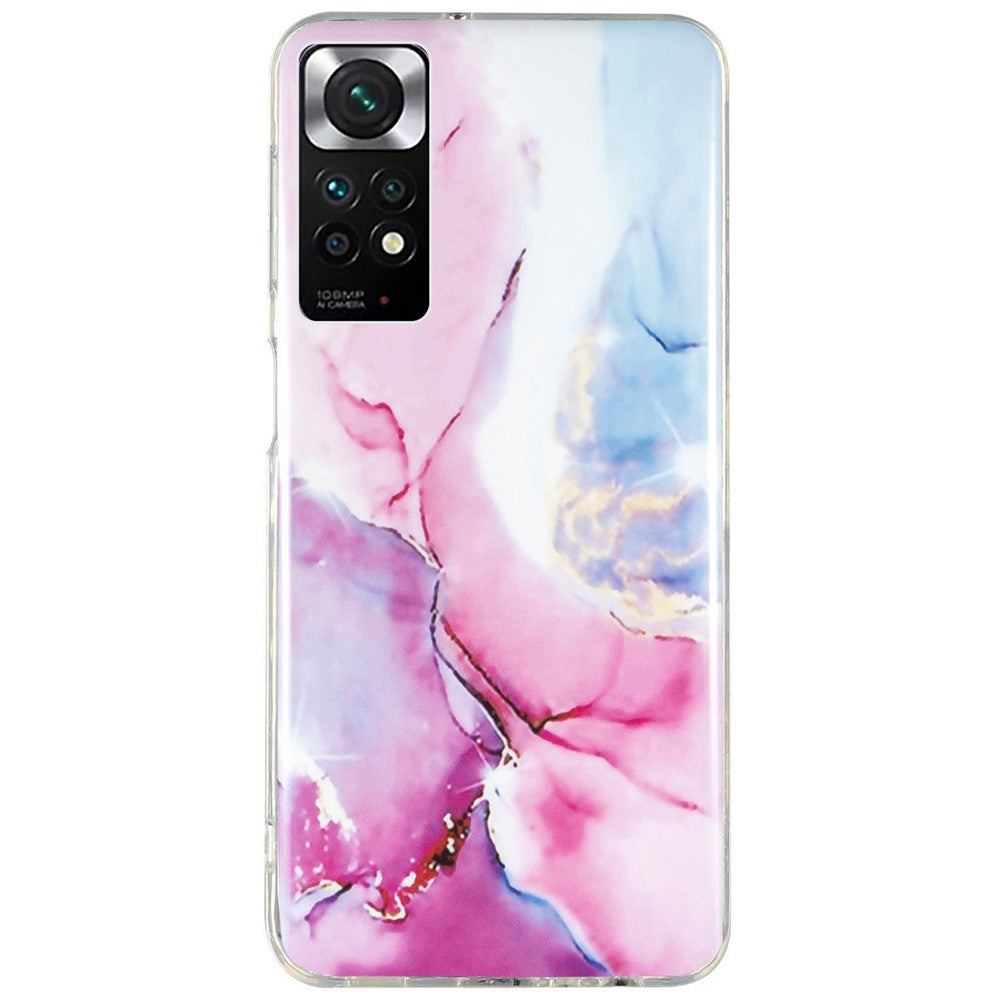 Xiaomi Redmi Note 11 4G (Qualcomm)/Note 11S 4G IMD Marmormönster Mobilmobilskal Flexibelt TPU Stoppsäkert Skal