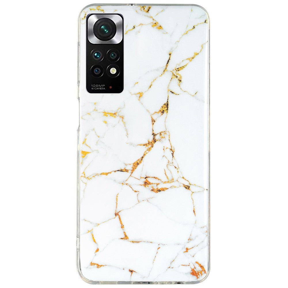 Xiaomi Redmi Note 11 4G (Qualcomm)/Note 11S 4G IMD Marmormönster Mobilmobilskal Flexibelt TPU Stoppsäkert Skal