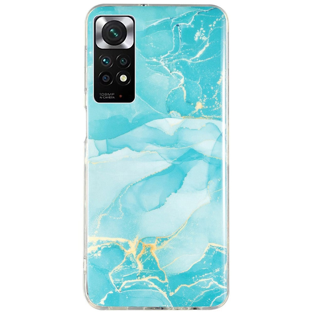 Xiaomi Redmi Note 11 4G (Qualcomm)/Note 11S 4G IMD Marmormönster Mobilmobilskal Flexibelt TPU Stoppsäkert Skal