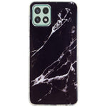 Til Samsung Galaxy A22 5G (EU Version) Blødt TPU Telefonbagcover IMD Marmormønster Beskyttende Etui