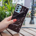 Til Samsung Galaxy A32 5G/Galaxy M32 5G IMD Marmor Mønster Blød TPU-cover Telefon Faldsikker Bagside