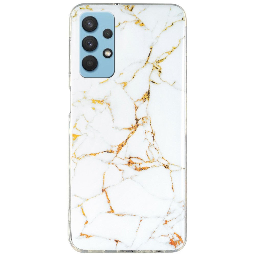 Til Samsung Galaxy A32 5G/Galaxy M32 5G IMD Marmor Mønster Blød TPU-cover Telefon Faldsikker Bagside