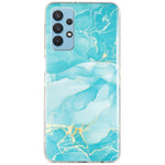 Til Samsung Galaxy A32 5G/Galaxy M32 5G IMD Marmor Mønster Blød TPU-cover Telefon Faldsikker Bagside