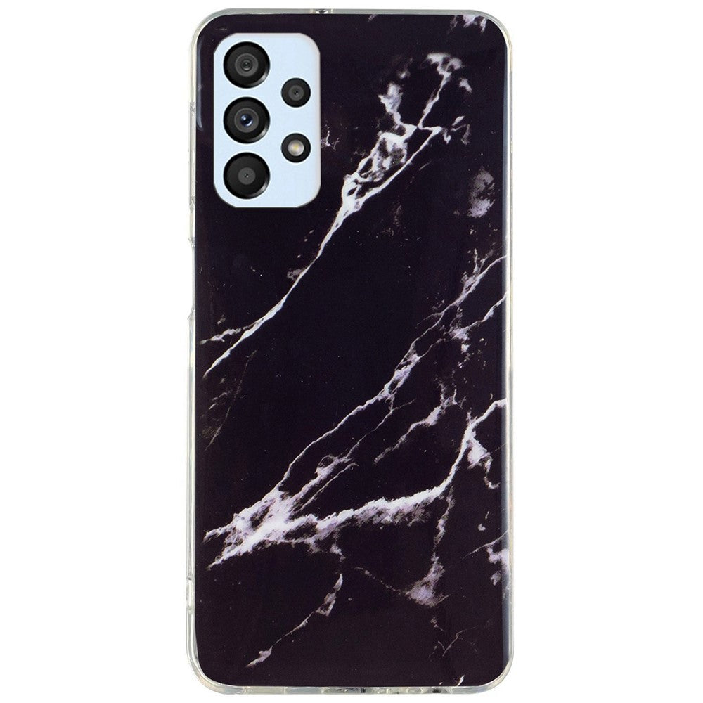 For Samsung Galaxy A52 4G/A52 5G/A52s 5G IMD TPU Phone Back Cover Drop-proof Marble Pattern Case