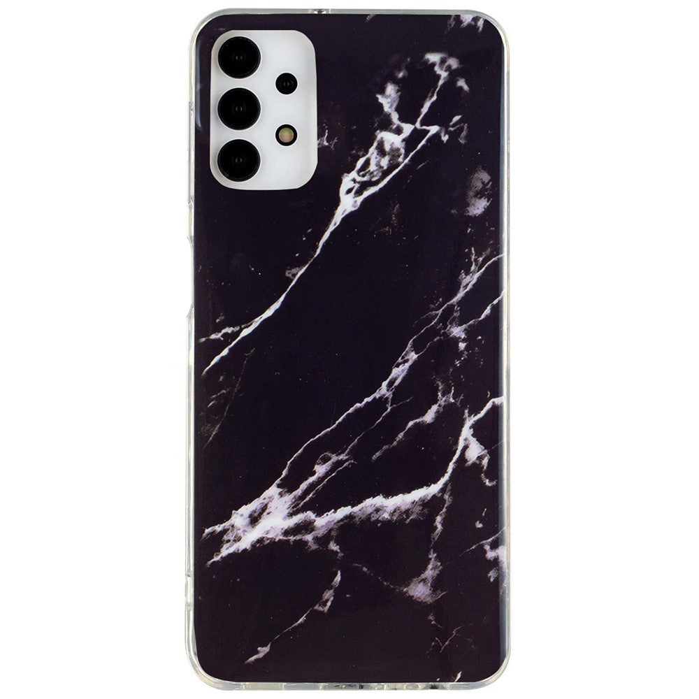 IMD Marmormønster TPU Cover til Samsung Galaxy A13 4G, Ridsefast Beskyttende Telefoncover