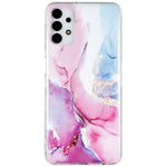 IMD Marmormønster TPU Cover til Samsung Galaxy A13 4G, Ridsefast Beskyttende Telefoncover