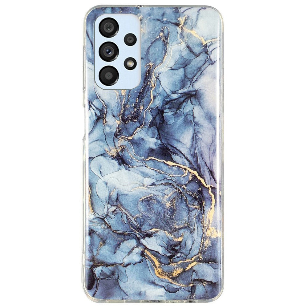Anti-scratch Flexible TPU Case for Samsung Galaxy A33 5G, IMD Marble Pattern Unfading Phone Cover