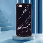 Til iPhone SE (2022)/(2020)/8/7 4,7 tommer Stilfuld Marmormønster IMD Telefoncover Anti-fald Blødt TPU Cover