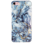 Til iPhone SE (2022)/(2020)/8/7 4,7 tommer Stilfuld Marmormønster IMD Telefoncover Anti-fald Blødt TPU Cover