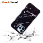 Protective Phone Case for iPhone 13 Pro Max 6.7 inch, Marble Pattern IMD Flexible TPU Back Cover