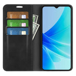 For Oppo A57 4G / A57s 4G Skin-Touch Leather Case Wallet Stand Drop-Proof Protection Phone Cover