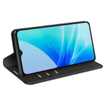 For Oppo A57 4G / A57s 4G Skin-Touch Leather Case Wallet Stand Drop-Proof Protection Phone Cover