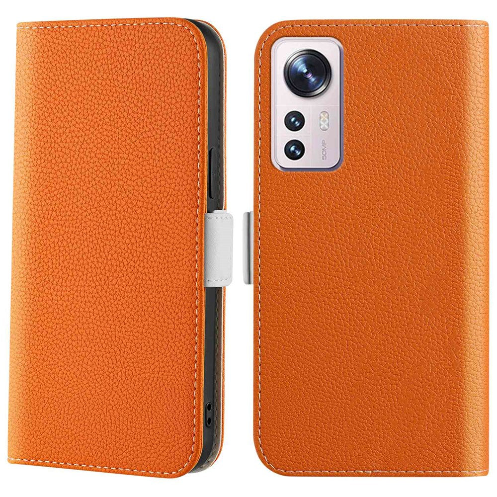 For Xiaomi 12 Lite 5G Candy Color Litchi Texture Phone Case PU Leather Stand Wallet Cover