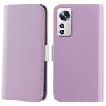 For Xiaomi 12 Lite 5G Candy Color Litchi Texture Phone Case PU Leather Stand Wallet Cover