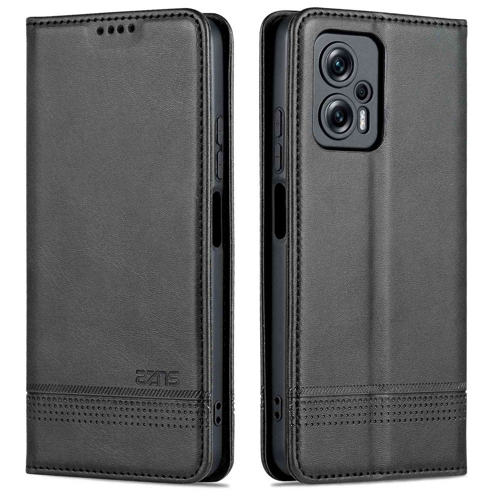 AZNS PU-læderpung med stativ og magnetisk lukning til Xiaomi Redmi Note 11T Pro 5G / Note 11T Pro+ 5G / Poco X4 GT 5G / Redmi K50i 5G