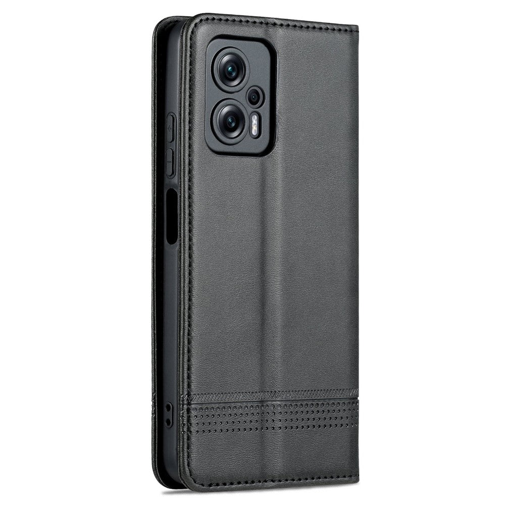 AZNS För Xiaomi Redmi Note 11T Pro 5G / Note 11T Pro+ 5G / Poco X4 GT 5G / Redmi K50i 5G PU-läder stativ plånboksfodral magnetisk stängning mobilskal