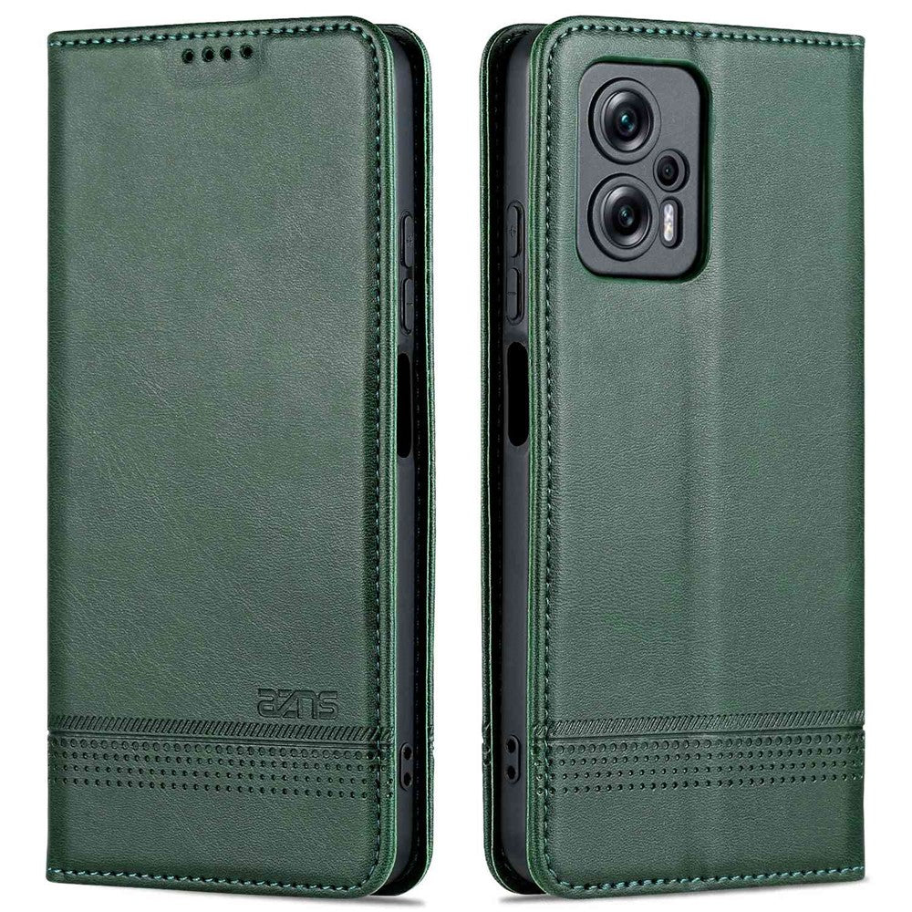 AZNS PU-læderpung med stativ og magnetisk lukning til Xiaomi Redmi Note 11T Pro 5G / Note 11T Pro+ 5G / Poco X4 GT 5G / Redmi K50i 5G